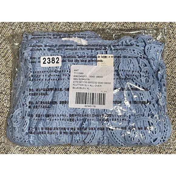 Anthropologie Ruffled Lace Tank - BLUE - NWT - XL - Picture 9 of 11